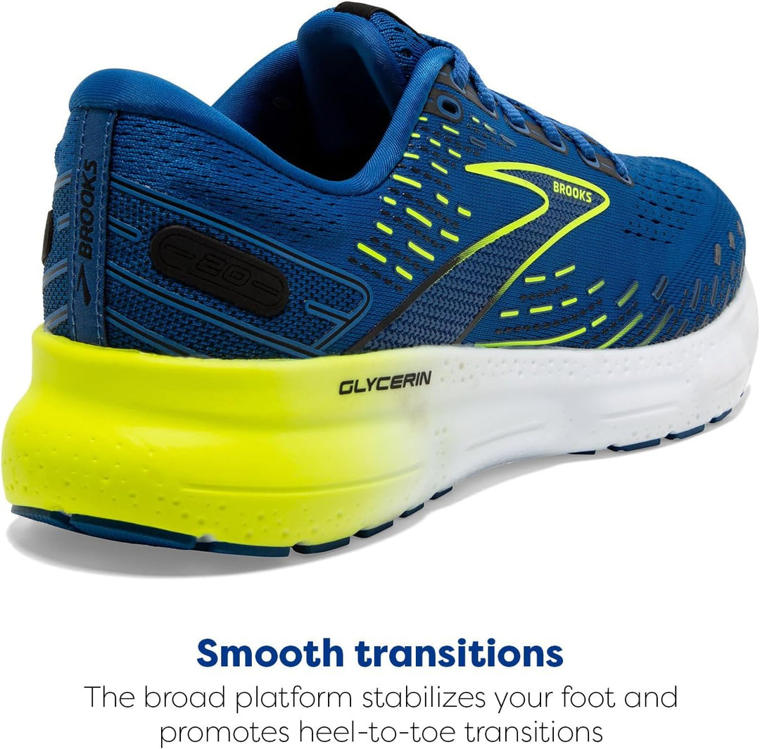 Brooks Herren Glycerin 20 Sneaker 42 EU Blue Nightlife White, 42 EU Blue Nightlife White