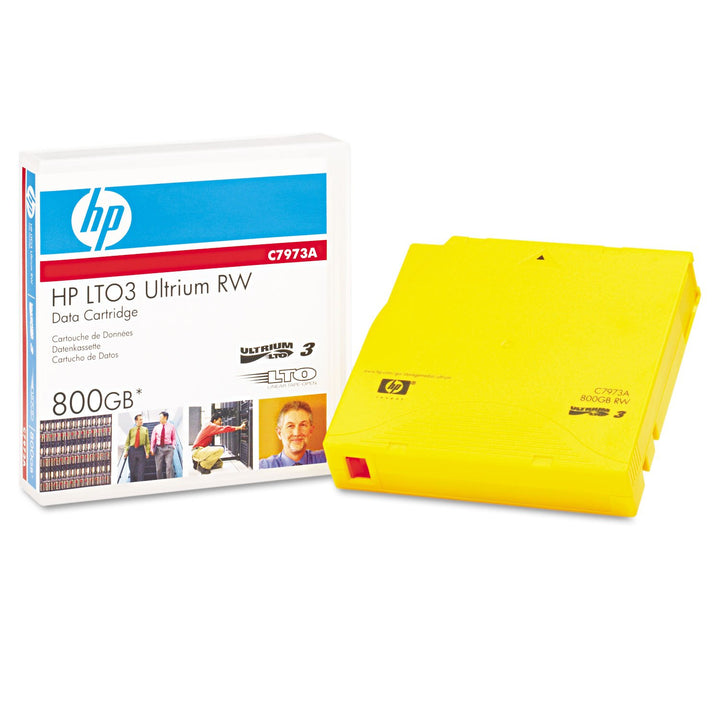 HP C7973A LTO Ultrium 3 Data Cartridge 400 / 800GB RW, Yellow