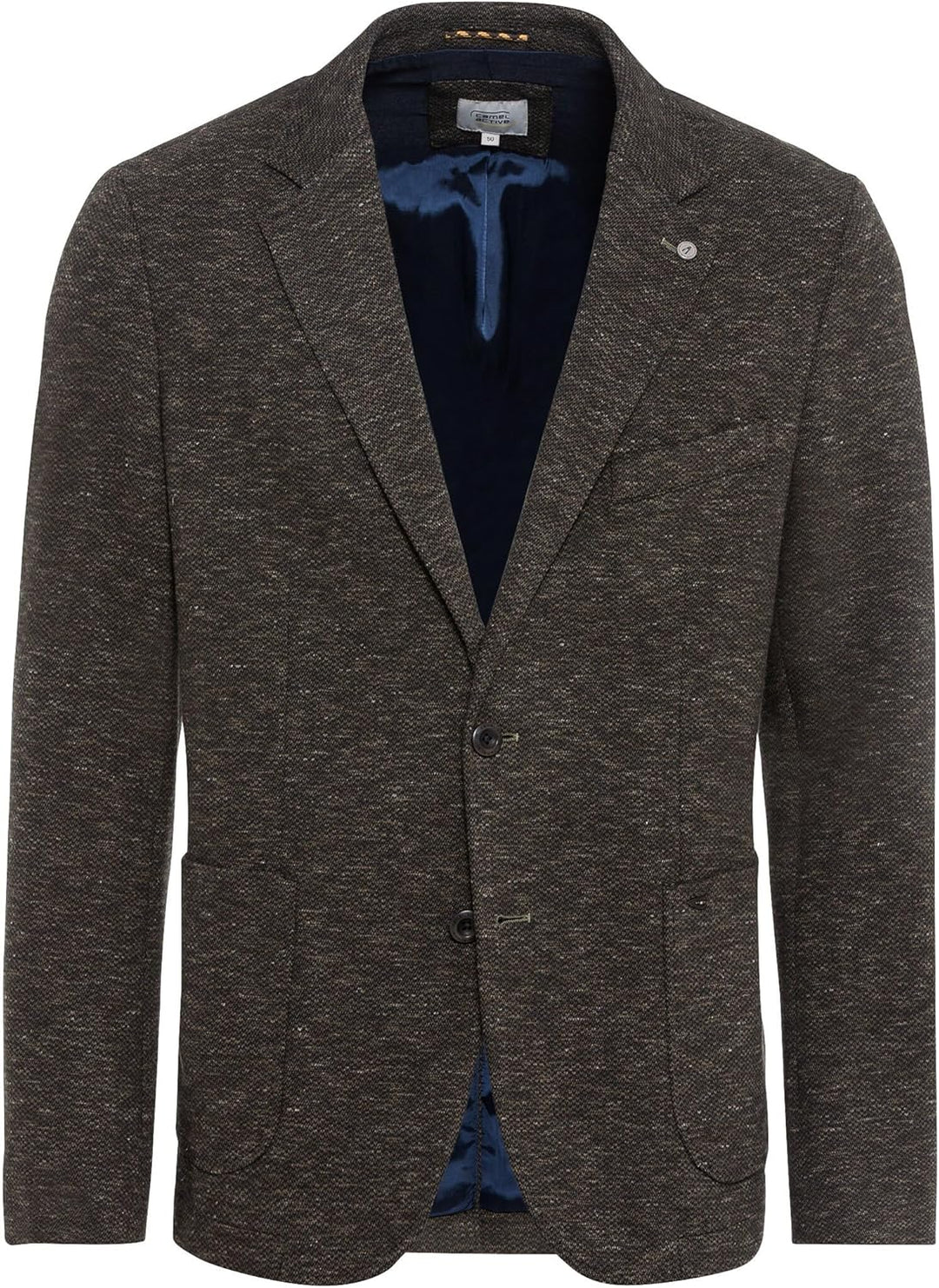 camel active Herren Casual Sakko aus einem Baumwolljersey 29 Dunkelgrün, 29 Dunkelgrün