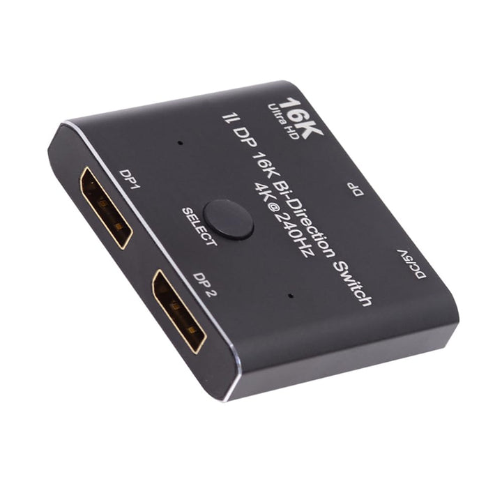NFHK DP DisplayPort 2.0 Bi-Direction 2x1 Switch Splitter Selector Hub Support HDCP SST Extended 16K