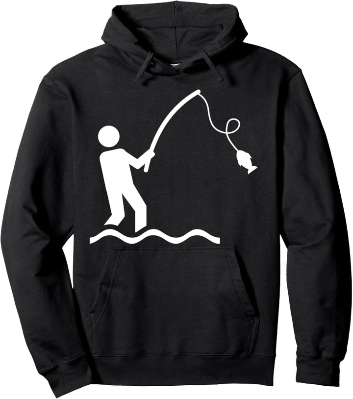 Angler am Meer Pullover Hoodie