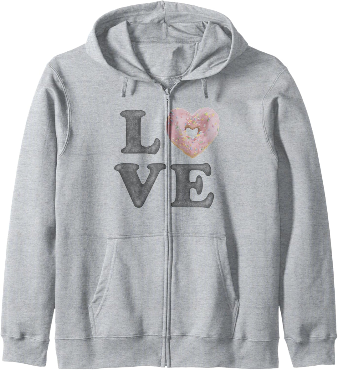 Love Donut Heart Pink Sprinkles Kapuzenjacke