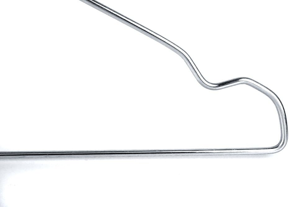 Drahtbügel 50 Stück, extra Starke Metall-Kleiderbügel mit 3,0mm, hochwertig verzinkt mit Kerben