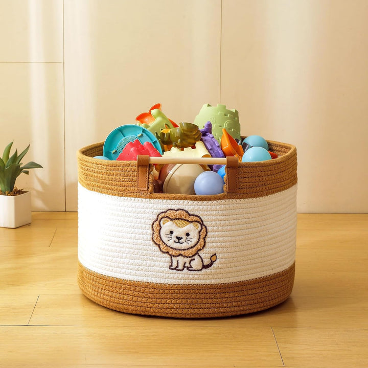 Spielzeug-Aufbewahrungsbox für Kinder, Stofftier-Aufbewahrungskorb für Decken, Körbe für Wohnzimmer,