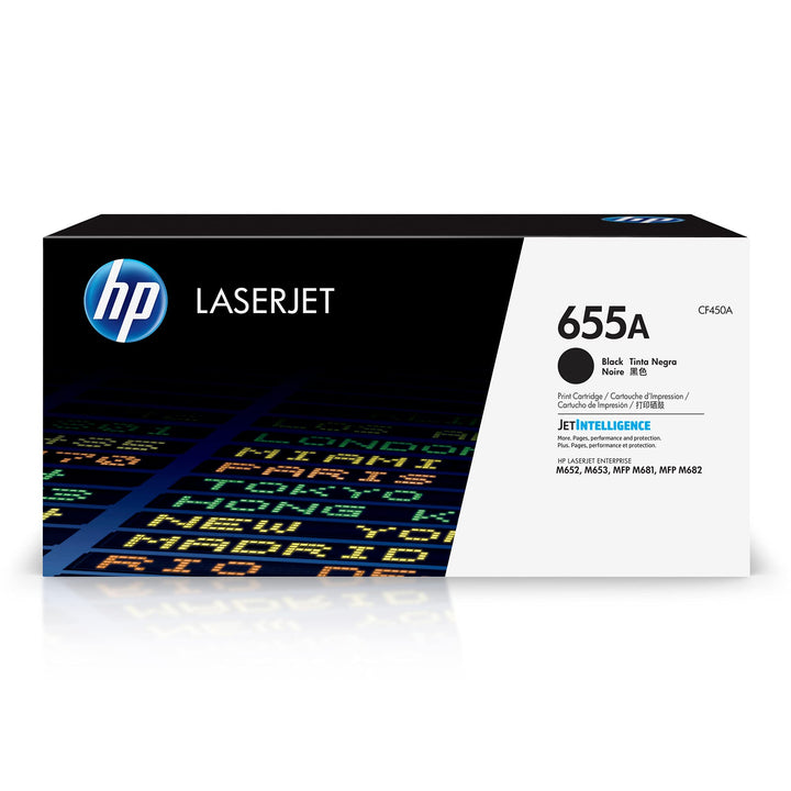 HP 655A (CF450A) Schwarz Original Toner für HP Color LaserJet Enterprise M652, M653, M681, M682