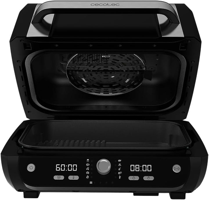Cecotec Heissluftfritteuse ohne Öl, 8 L, Cecofry FireDome 8000 Pro. 1700 W, Doppelte Heizung, 4 Gril
