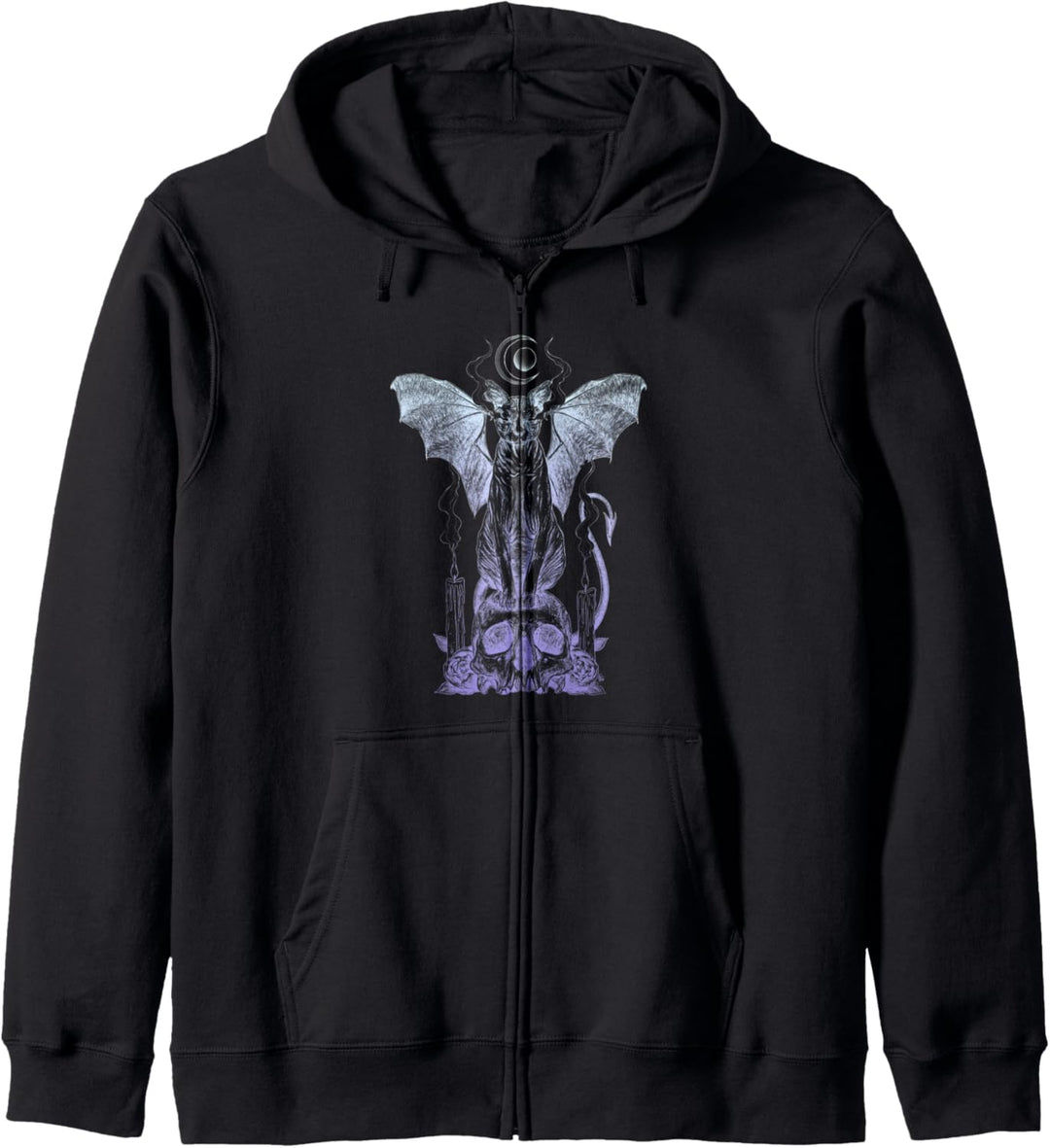 Devil Sphynx Cat Bat Skull Pastel Goth Gothic Soft Grunge Kapuzenjacke