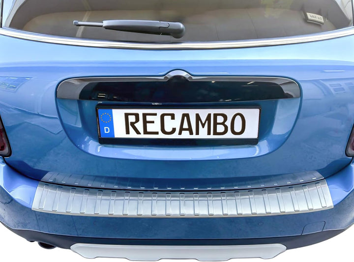 RECAMBO Ladekantenschutz Edelstahl kompatibel für Mini Countryman F60 LCI | BJ 06.2020-2023 - matt g