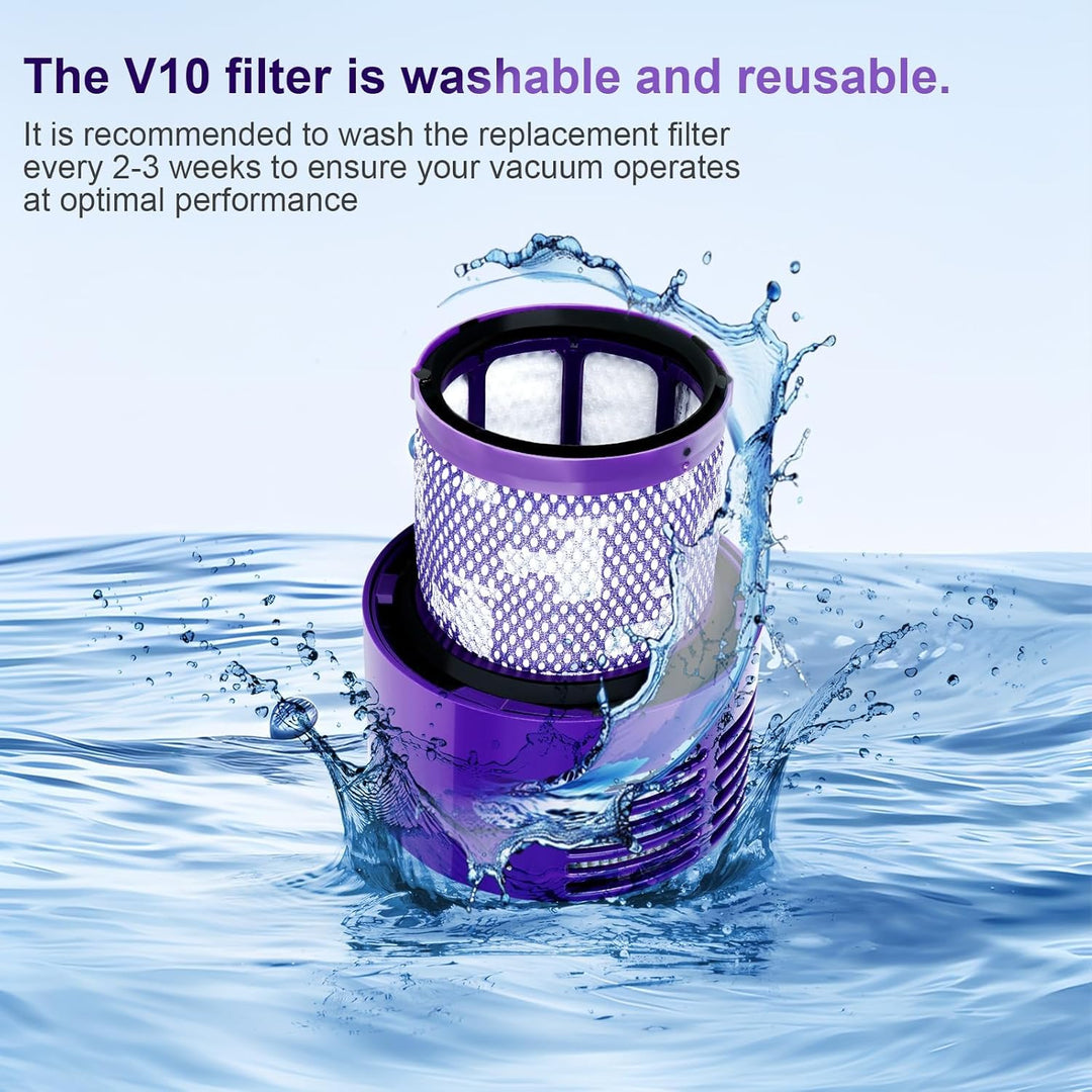 Upgrade Grosser Staubbehälter Ersatz für Dyson Cyclone V10 Animal V10 Total Clean V10 Absolute SV12