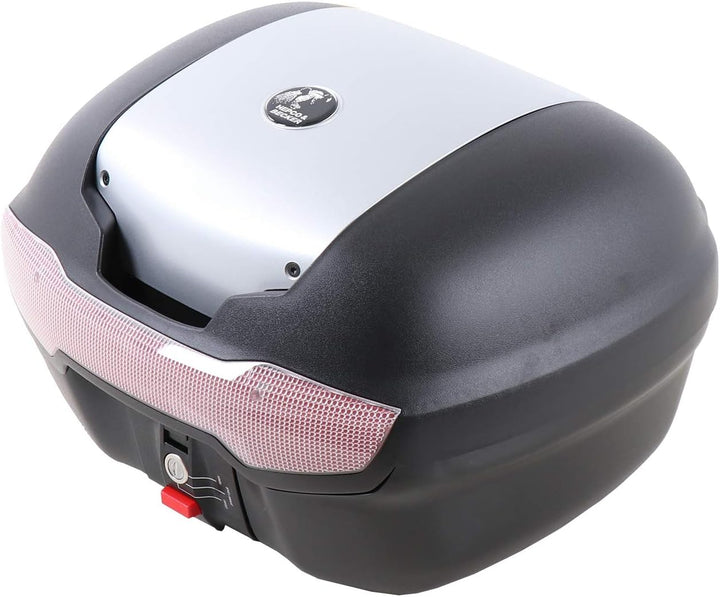 H&B Motorradtopcase Topcase Journey 40 mit Adapterplatte schwarz/Silber, Unisex, Sommer