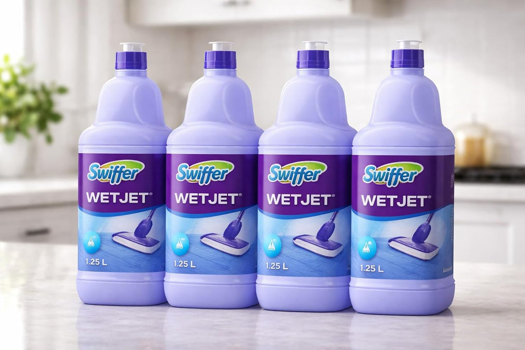 Swiffer Wetjet Lösung Nettoyante für Besen Spray, 4er Pack (4 x 1,25 l) 1.25 l (4er Pack), 1.25 l (4