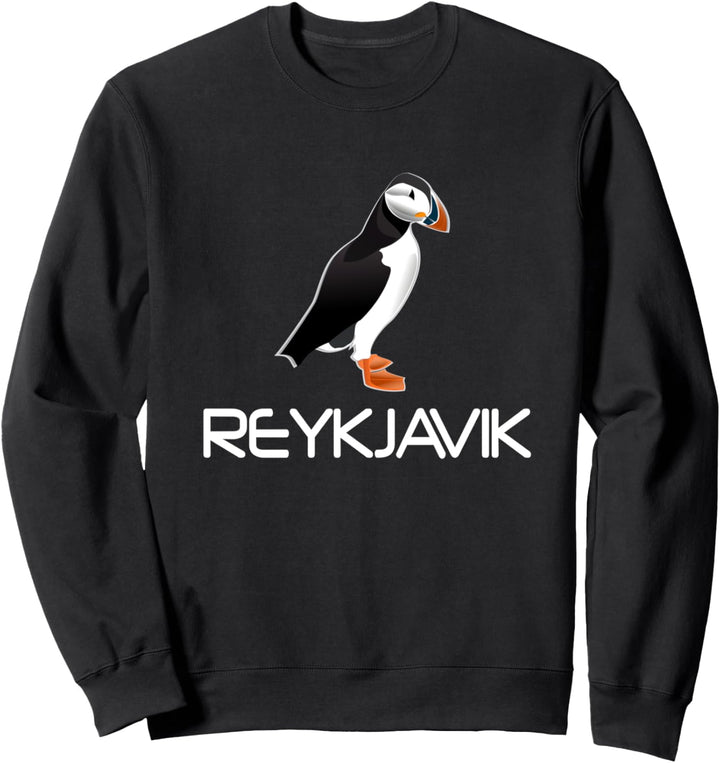 Papageientaucher Vogelbeobachtung Andenken Reykjaviks Island Sweatshirt