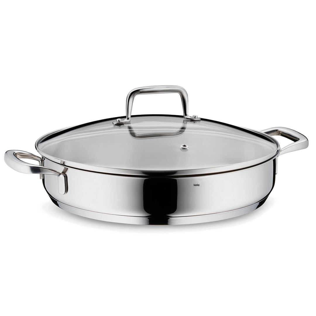 Kela 10186 Flavoria Servierpfanne, 18/8 Stainless Steel, Rostfrei, Servierpfanne