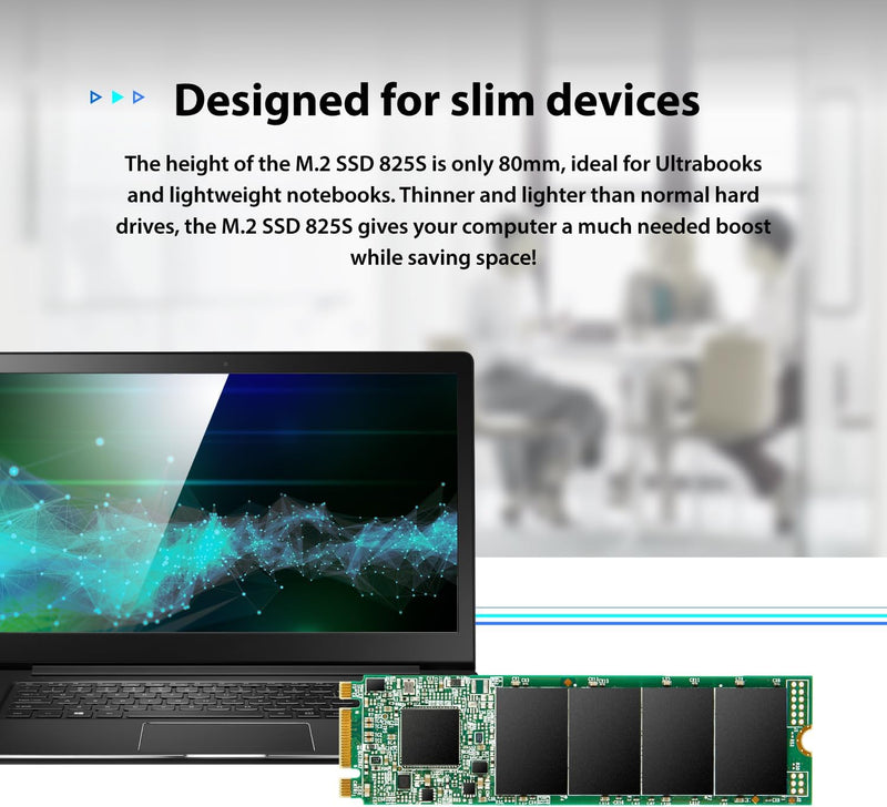 Transcend 2TB SATA III 6Gb/s MTS825S 80mm M.2 SSD (TS2TMTS825S)