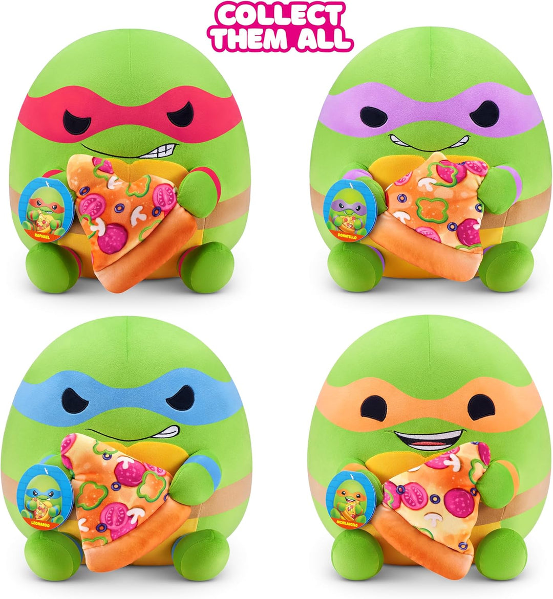 Snackles Teenage Mutant Ninja Turtles Edition von ZURU, 35 cm, Plüsch, flauschig-weiches, 35 cm gros