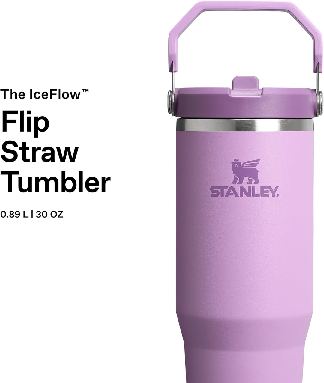 Stanley Flip Straw Tumbler 1.0 Trinkflasche Mit Strohhalm 0.89L - Thermosflasche Hält 12+ Stunden Ka