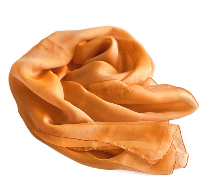 Prettystern Damen Unifarbe Seidentaft 100% Chiffon Seide festlich Stola Schultertuch Schal für Abend