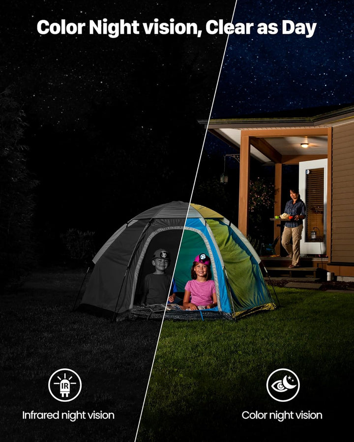 Überwachungskamera Aussen Akku und Solar Bewegungsmelder: 2K WLAN Kamera Outdoor Kabellos - 360° PTZ