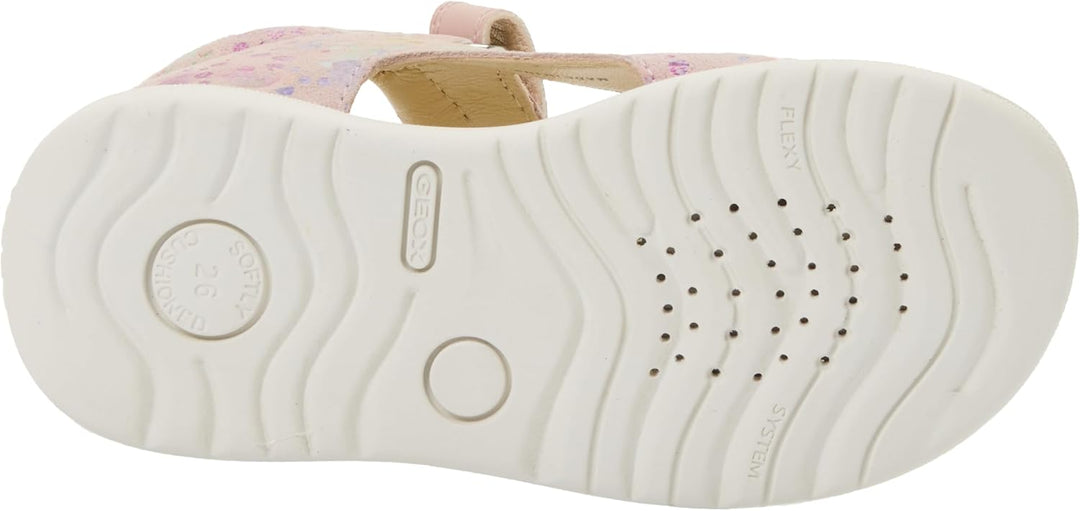 Geox Mädchen B Macchia Gir Sandal 25 EU Lt Rose Multicolor, 25 EU Lt Rose Multicolor