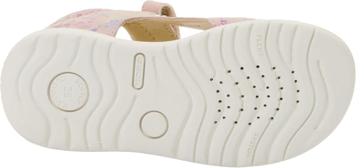 Geox Mädchen B Macchia Gir Sandal 25 EU Lt Rose Multicolor, 25 EU Lt Rose Multicolor