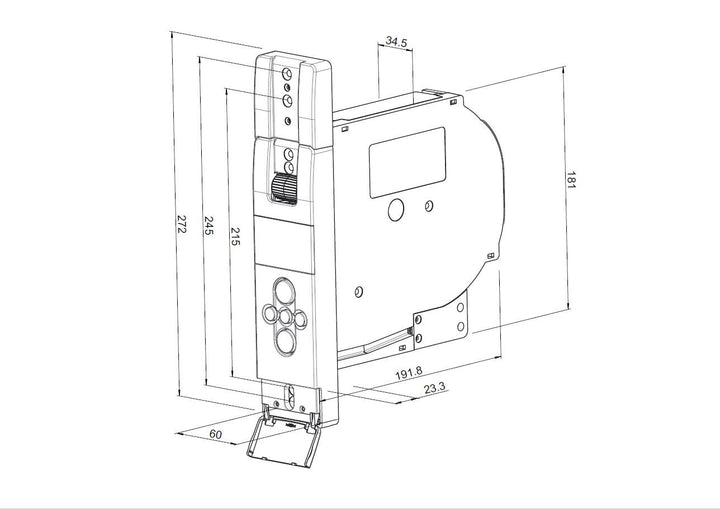 WIR elektronik, eWickler Comfort Maxi, eW825, Elektrischer Gurtwickler, Display, für 23mm Gurtband,