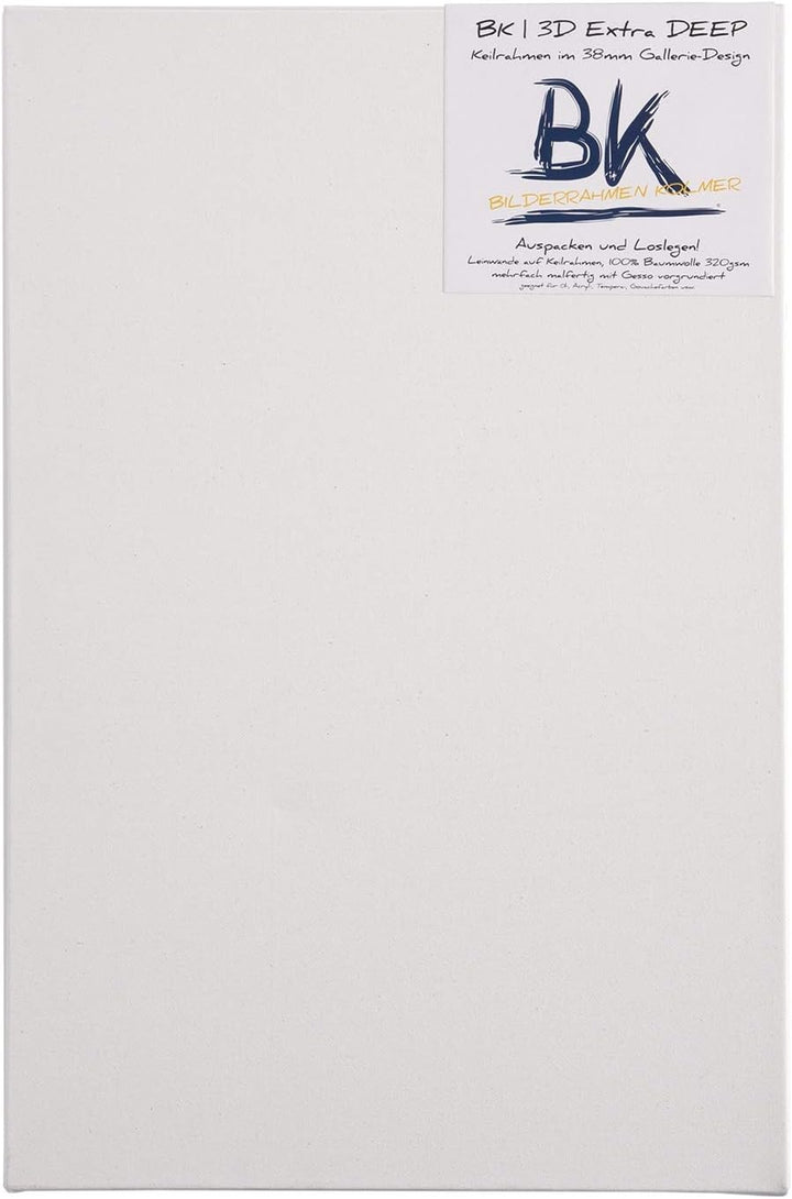 4X BK extra DEEP KEILRAHMEN 70x100cm | Leinwände auf Keilrahmen 70x100 cm | extra hohe Keilrahmen mi