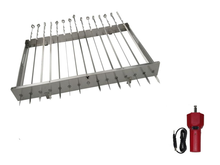 Neu walexo Spiessdreher (universell), incl. 15 Edelstahlspiesse mit verschiedenen Motoren (mit 5V US