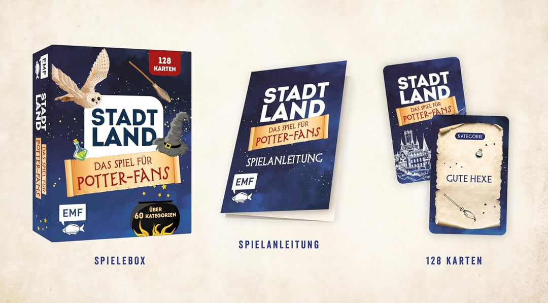 Kartenspiel: Stadt, Land, ... Das inoffizielle Spiel für Harry Potter-Fans mit 128 Karten: Der Spiel