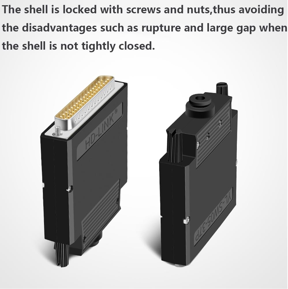 PENGLIN Thinner DB37 Solderless RS232 D-SUB Serial to 37-pin Port Terminal Buchse Adapterverbinder B