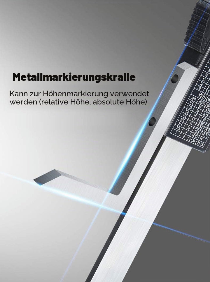 Zunate Digitales Höhenmessgerät, 0-150mm Digital Precision Height Gauge Aperture Tiefenmesser mit Ed
