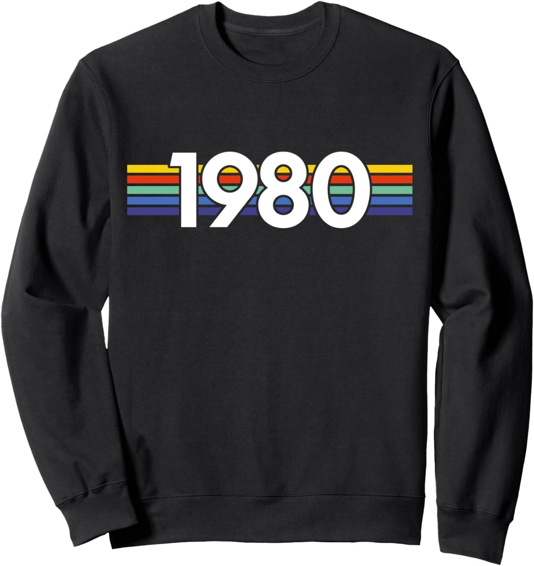 Born in 1980 40. Geburtstag Geschenk Vintage Sweatshirt