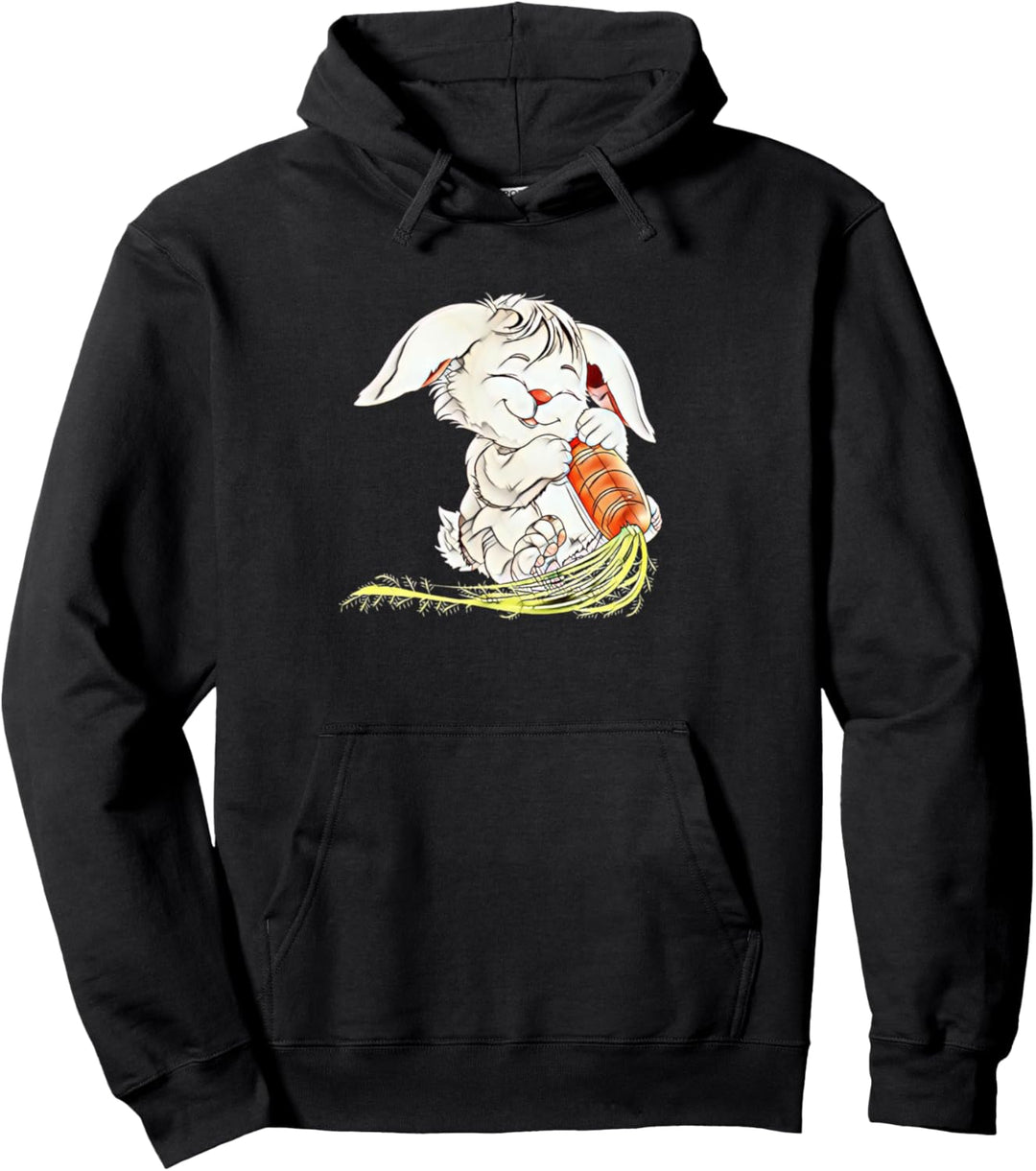 Niedliches Häschen Motiv Hase Haustiere Hasen Kaninchen Pullover Hoodie