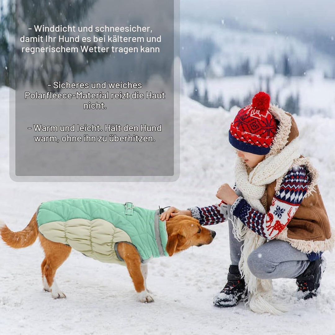 Kuoser Wärme hundemantel, Winddicht hundejacke, Reflektierend hundemantel für kleine Hunde, hundeman