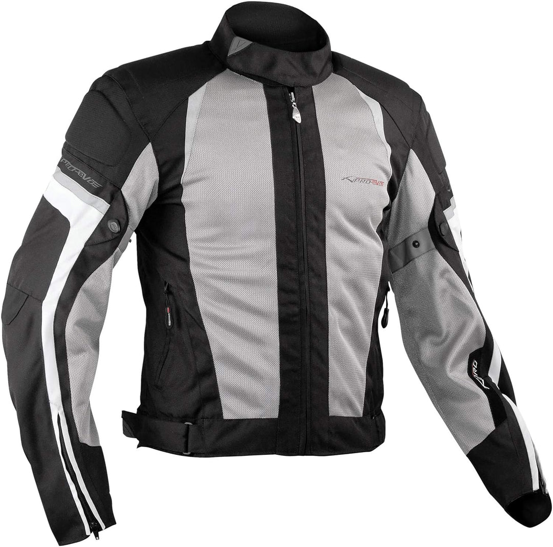 A-Pro Summer Motorbike Mesh Sport RaceTouring CE Armored Jacket Motorcycle Grey M