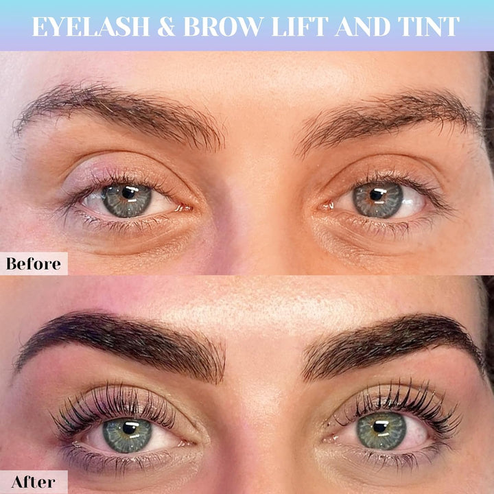 Wimpernlifting Set mit Farbe Schwarz, Lash Lifting Set mit Farbe Schwarz, für Salon und Anfänger(Wim