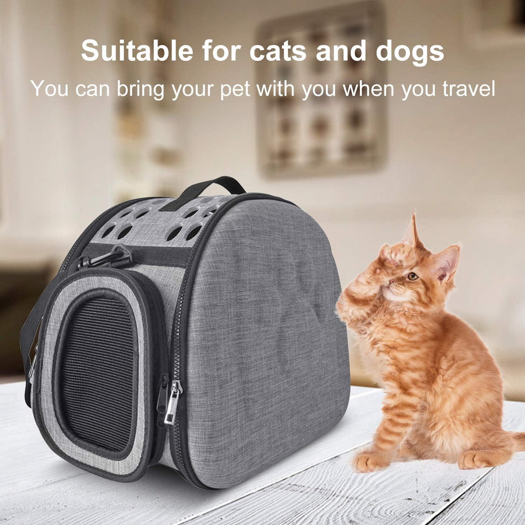 PETCUTE Hundetasche Katzentragetasche Transporttasche Reisen Transportbox für Welpen Tiere Atmungsak