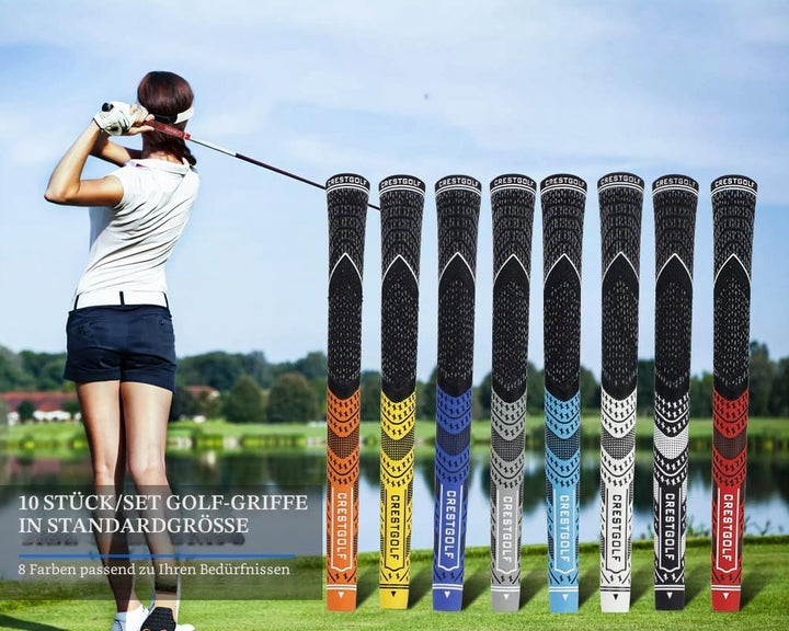 CRESTGOLF Golfgriffe Aktualisierte Multi-Compound-Golfgriffe für Golfschläger, Golf Grips Set mit 13