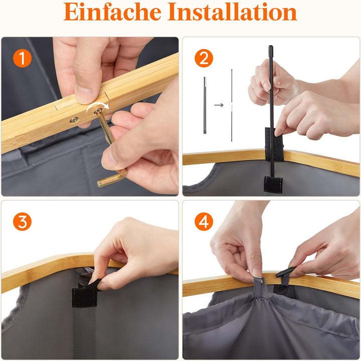 Lifewit 150L Pfandflaschen Sammelbehälter 2 fächer mit Deckel, Gross Pfandflaschen Behälter 2 Traget