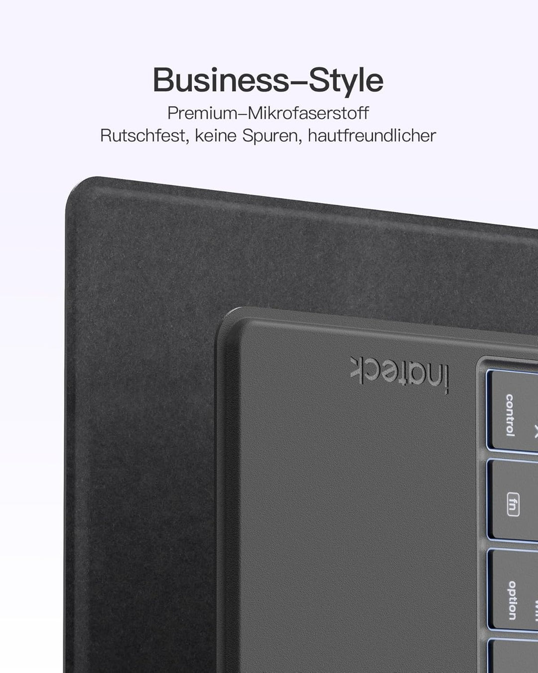 Inateck Bluethooth Tastatur mit Touchpad,Tablet Tastatur Ultra-Slim, mit 3 Bluetooth Kanälen für Win