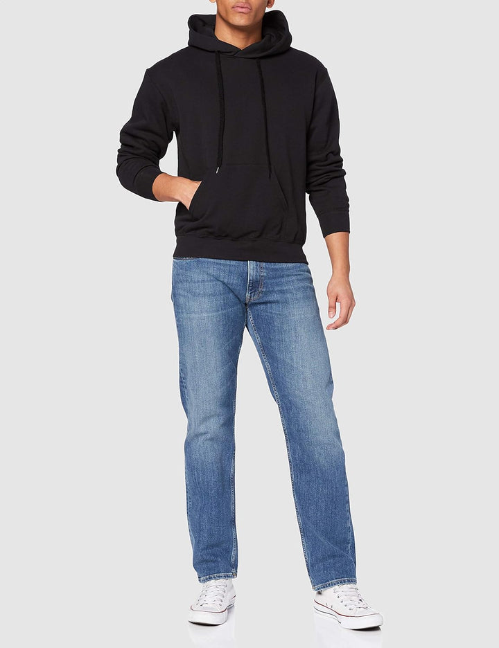 Fruit of the Loom Classic Kapuzen-Sweat + GRATIS MyShirt Stoffbeutel S Schwarz, S Schwarz