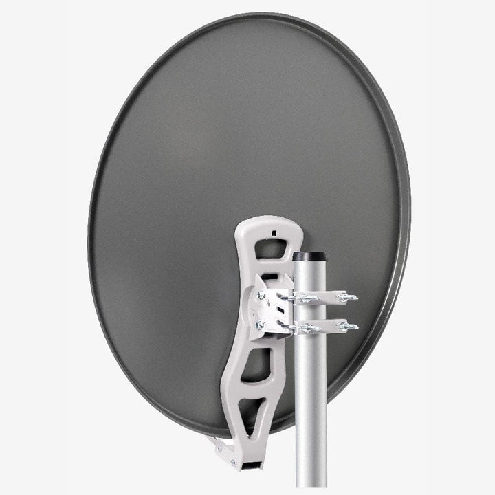 Fuba Satelliten-Komplettanlage DAL 800 A Satellitenantenne 80cm Anthrazit LNB Quad 8X F-Stecker SAT