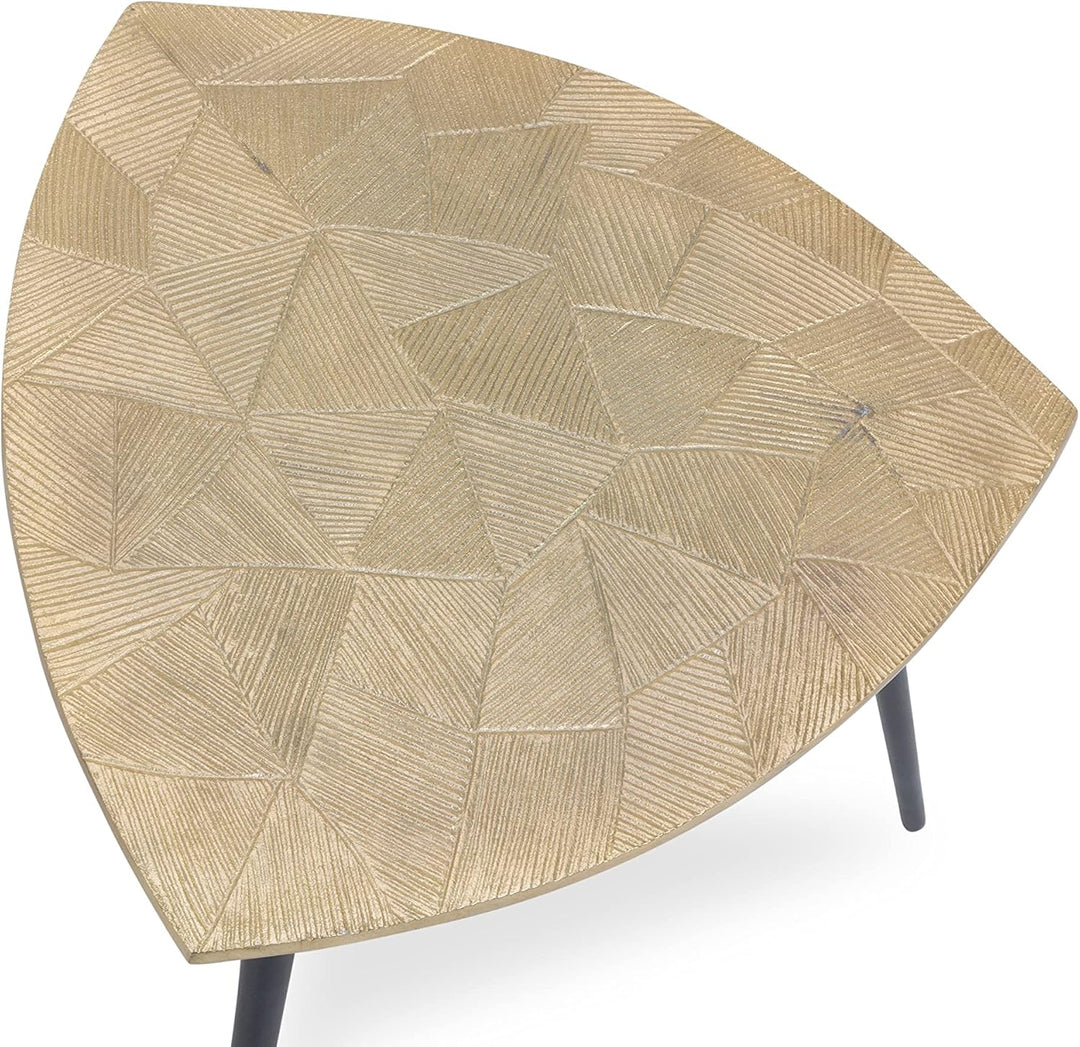 M2 Kollektion Singh 1 Couchtisch/Beistelltisch/Tischset, Metall, gold, Durchmesser, Höhe 40cm