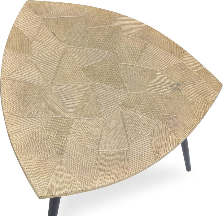 M2 Kollektion Singh 1 Couchtisch/Beistelltisch/Tischset, Metall, gold, Durchmesser, Höhe 40cm