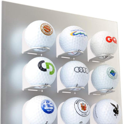 KNIX Premium Golfball Setzkasten aus Aluminium für 12, 24, 36, 48, 64, 80 oder 140 - Schaukasten, Go