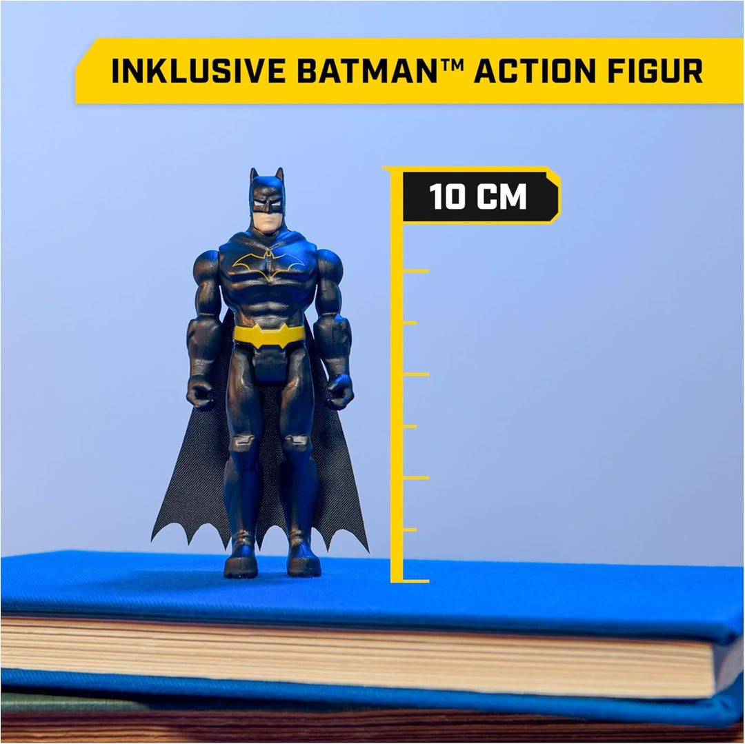 DC Comics - Batman Batmobile mit Fernsteuerung und Batman Figur (10cm) (2,4 GHz), einfach zu Fahren,