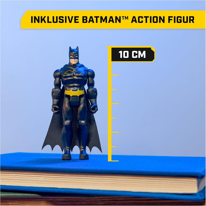DC Comics - Batman Batmobile mit Fernsteuerung und Batman Figur (10cm) (2,4 GHz), einfach zu Fahren,