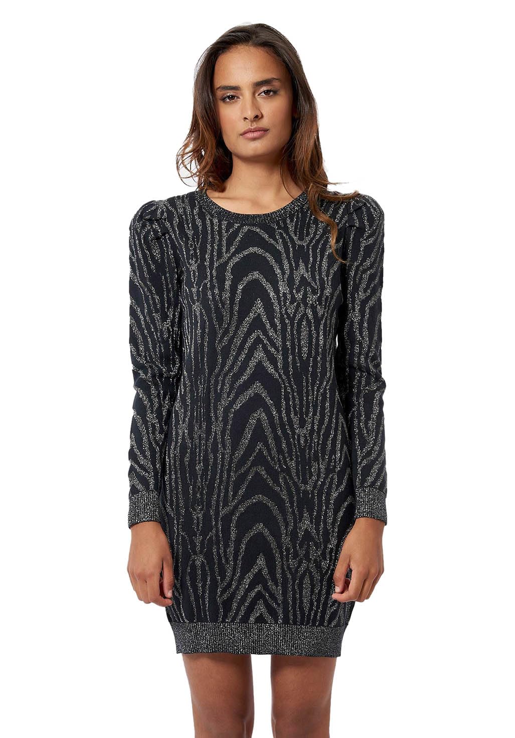 KAPORAL Damen Damenkleid-Modell FRIZI-Farbe schwarz-Grösse M S Schwarz, S Schwarz