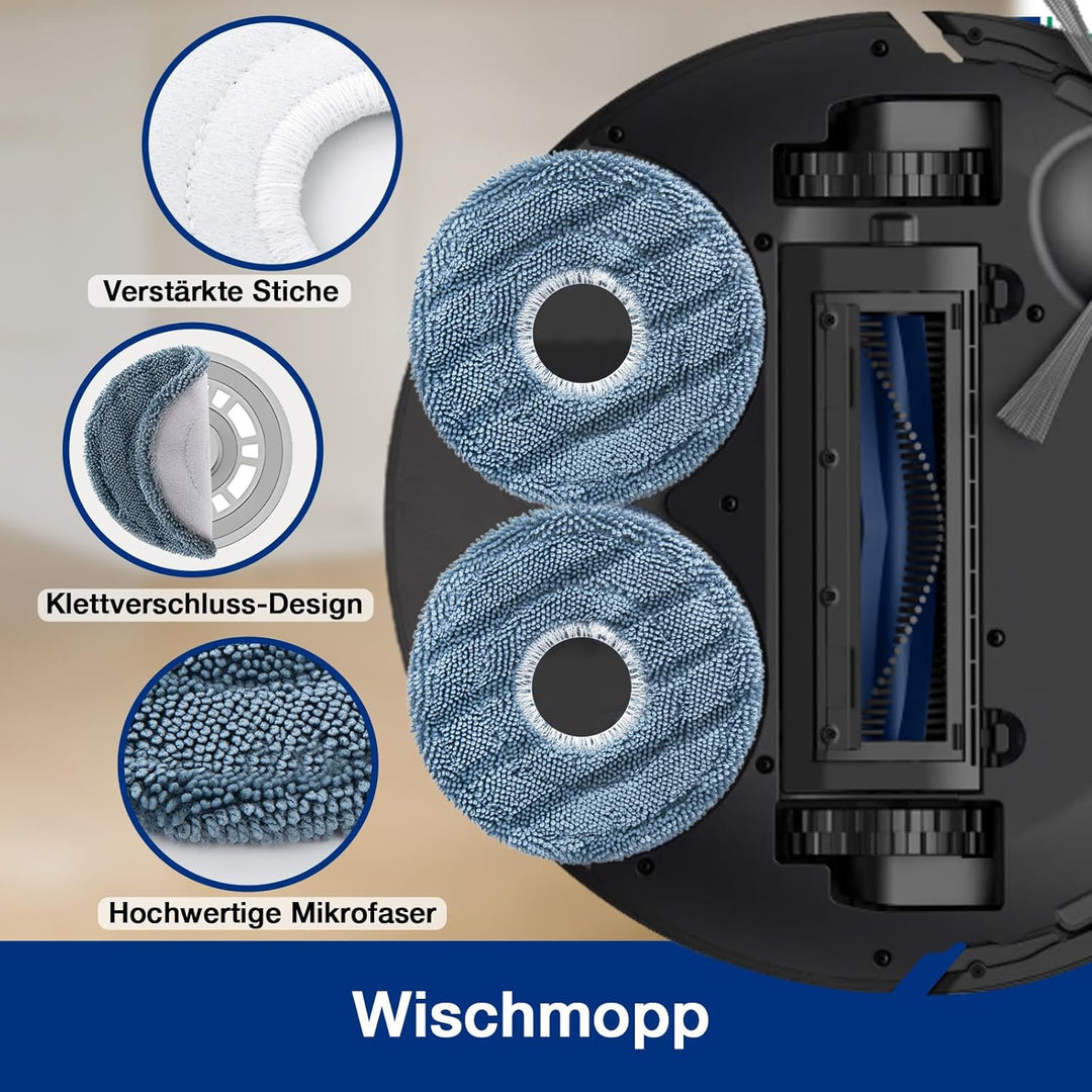 Zubehörset für Eufy Omni C20 Saugroboter, 20 Stück Ersatzteile mit Hauptbürste, HEPA Filter, Staubbe