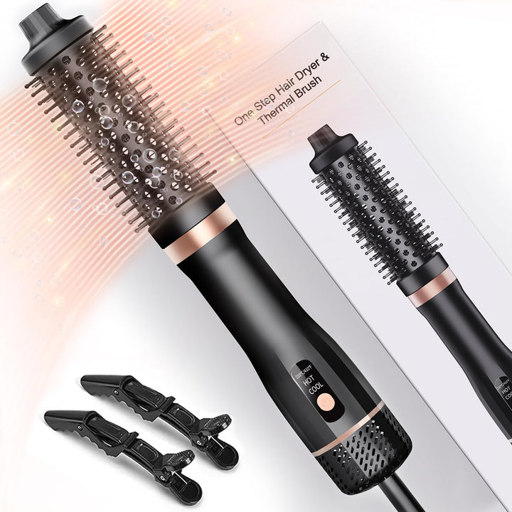 Thermobürste, Thermal Brush Blowout Boost Ionische Lockenbürste 160.000 RPM Negativ-Ionen Haartrockn