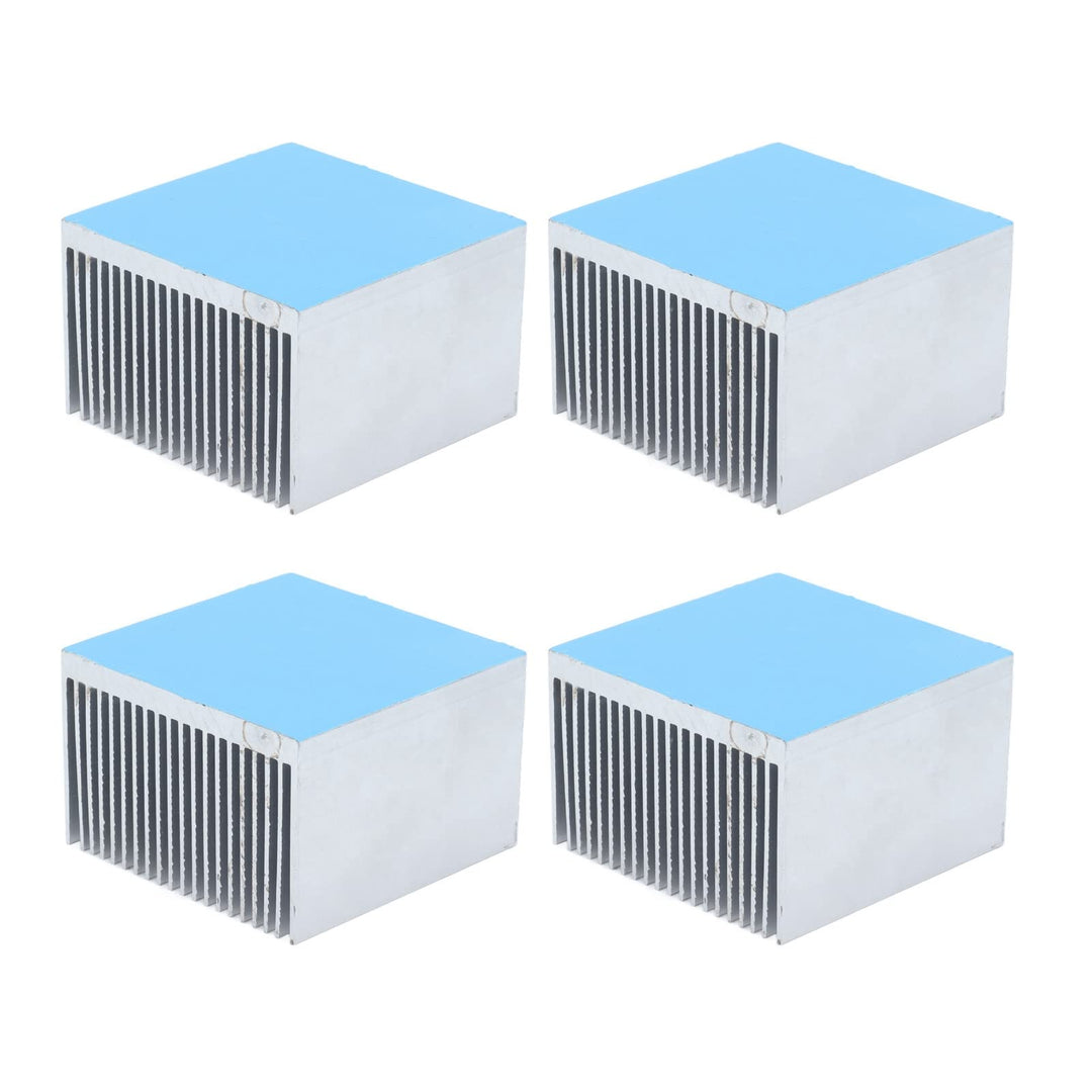 4 Stück 60 mm Kühlkörper, 60 x 60 x 39 mm Aluminium Kühlkörper Kühlrippen Kit zum Kühlen von 3D Druc